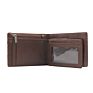 Business Travel Waterproof Rfid Genuine Leather Men Money Clip Card Wallet with Double Flap Design