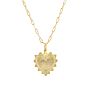 Canner Simple S925 Sterling Silver Heart Pendant Paper Clip Chain Link Necklace for Women