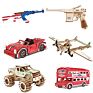 Car Shaped 3D Wooden Puzzle
