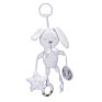 Cartoon Animals Baby Cot Hanging Plush Rattles Newborn Teether Rattle Toy with Elephant Civet Cat Long-Eared Bunny