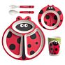 Cartoon Bamboo Fiber Plates Set Dinnerware Tableware Bambu Fibre Dinner Set for Kids