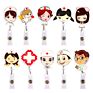 Cartoon Retractable Pull Badge Reel Card Badge Holder Reels for Doctor Dentist Nurse