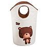 Cartoon Storage Basket Baby Toy Organizer Cotton Linen Foldable Laundry Basket Bedroom Storage Basket Laundry Hamper