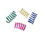Cat Toy Plastic Cat Spring Toy Interactive Colorful Spring Toys