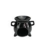 Ceramic Black Cauldron Tealight Candle Holder Essential Incense Aroma Diffuser Oil Burner