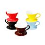 Ceramic Coffee Dripper for Neat Filter Cone Pour over Coffee Cone Dripper Filter with Cup Stand(1-4 Cups)