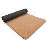 Certified Fitness Anti-Slip Thick 5Mm Cork Yoga Mat Tpe Natural