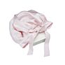 Cheaper Price Solid Color Women 100% Polyester Silk Bonnet with Ribbon for Sleep