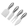 Cheese Knife Set 4 Pcs Stainless Steel Cheese Knife Fork Shaver Spreader for Soft Hard Cheese Charcuterie Cutlery
