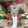 Cheesecloth White Pink Table Runner 100% Cotton Gauze Table Runner Wedding Dinner Decoration