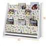 Children Bookcase Toy Display Book Stand Rack Bookshelf Sling Book Organizer with Fabric Bag