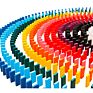 Children Wooden Toys 1000 Pcs Colored Domino Blocks Kits Early Learning Dominoes Games Educational Children Toys