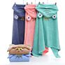 Children's Hooded Bath Towel, Coral Fleece Cape Can Wear Bathrobe Soft Large Bath