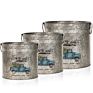 Christmas Galvanized Metal Flower Bucket Farmhouse Rustic round Tub Galvanized Pot Metal Tin Planters for Garden Home Set of 3