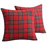 Plaid Throw Pillow Covers
