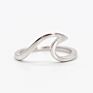 Classic Design 925 Sterling Silver Wave Ring for Women