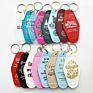 foiled logo blank round plastic Retro vintage motel hotel room key tag