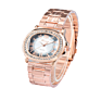 Classic Square Roman Surface Steel Band Watch Manufacturers Direct Sales Men and Women Rose Gold Watches