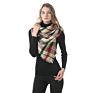 Classic Womens Tassel Plaid Scarf Warm Soft Chunky Large Oversize Square Cashmere like Blanket Wrap Shawl Scarves