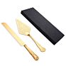 Colorful Luxury Stainless Steel Cake Knife Server Wedding Cake Knife and Server Set