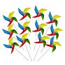Colors Mixed Pinwheels Party Favors Plastic Toy Pinwheels Educational Wind Spinners Outdoor Decoration Pinwheels Gifts for Kids