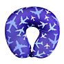 Comfortable Polyester+Spandex U Shape Memory Foam Pillow Adults Travel Neck Pillow