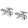 Cool Silver Animal Tiger Wedding Shirt Cufflinks
