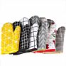 Cotton Oven Mitts Oven Gloves Heat Resistant Professional Thickening Kitchen Baking Gloves for Kitchen Cooking Baking