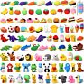 Creative 60 Pack Animal Eraser for Kids Pull Apart Eraser 3D Puzzle Eraser