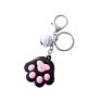 Creative Cartoon Cute Cat Claw Key Chain Diy Car Gift Pvc Rubber Bell Key Chain Charm Bag Accessories