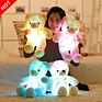 Creative Light up Led Stuffed Animals Plush Toy with Light Colorful Glowing Teddy Bear Christmas Valentines Day Gift