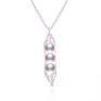 Creative Pearl Pea Pod Pendant Women's Jewelry Pure Braided Copper Wire Imitation Pearl Necklace