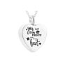 Cremation Jewelry Stainless Steel Urn Necklace Pet Ashes Souvenir Ashes Jewelry Cremation Urn with Filling Kit