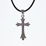 Cross Pendant Gold-Plated Zircon Spot 925 Sterling Silver Temperament Religious Street Trend Street Crossing