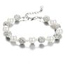 Crystal Faux Pearl Bracelet for Lady Classic Simple Design Bracelets for Women
