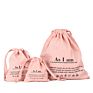 Customised Soft Washing Durable Organic Cotton Tote Draw String Shoe Bag Small Foldable Canvas Cloth Drawstring Bag with Logo