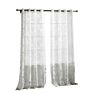 Customize Polyester Dolly Floral Burnout Pattern Ready Made Curtain with Grommet Eyelets for Living Room