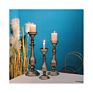 Customized Long Stem Metal Candle Holder in Antique Style Home Decoration Table Decorative Metal Candle Stick Holder
