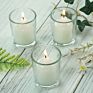 Customized Wedding Decoration Tea Light Holder Set Clear Glass Votive Candle Holder Set