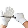 Cut Resistant Safety Gloves High Tenacity Polyester Stainless Steel Wire Gloves for Butcher