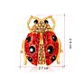 Cute Insect Bug Animal Shaped Pin Metal Alloy Bling Cz Crystal Ladybird Ladybug Brooch