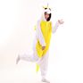 Cute White and Yellow Unicorn Adult Pajamas Cartoonanimal Kids Christmas Onesie with Good Price