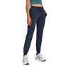 D19069 Women's Drawstring Joggers Active Sweatpants Nylon Spandex Soft Tapered Workout Yoga Lounge Track Pants with Pockets