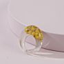 Dainty Acrylic Dry Daisy Ring Transparent Resin Acrylic Floral Flower Sunflower Ring