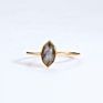 Dainty Gold Gemstone Jewellery Sterling Silver Marquise Labradorite Ring