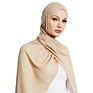 Dark Beige Style Women Chiffon Scarf Hijab Latest Arabic Malaysia Square Scarf