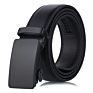 Dda740 in Stock Luxury Ratchet Strap Durable Smooth Men Casual Automatic Belts Business Matte Black Slide Buckle Leather Belts