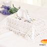 Decorative Embroidered Lace Tissue Box Case Cover for Living Room and Car