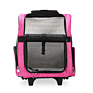 Deluxe Pet Carriers Backpack Heavy Duty Dog Cats Travel Rolling Carrier with Double Wheels