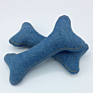 Denim Dog Bone Birthday Toy Personalized Pet Dog Puppy Stuffed Bone Toys Birthday Gift for Pets Cat